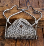 Gepäckträger/Mantelhalter, orig. 10er-30er Jahre, silber lackiert, ca. 16cm x 15cm, NOS 