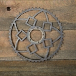 Kettenblatt, 1900er/10er J., 5/8 Zoll, 50 Zähne, 5-Loch Befestigung, Nickelreste, gebr. 