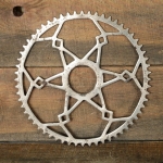 Kettenblatt, 1900er-10er J., 1/2 Zoll, 60 Zähne, Durchmesser Gewinde 51,5 mm, vernickelt, gebr. 