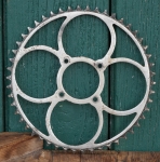 Kettenblatt BRENNABOR, 10er/20er J., 1/2 Zoll, vernickelt, groß, 50 Zähne, gebr. 