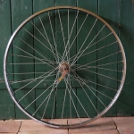 Hinterrad, 28 Zoll (622mm), Westwoodfelge verchromt, für Drahtreifen, F&S Torpedo-Nabe, gebr. 