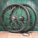 Laufradsatz, 26 Zoll (584mm), z.B. für Schweizer Militärrad, Westwood Alu-Felgen schwarz, STURMEY ARCHER -Naben gebr. 