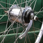 Hinterrad, 26 Zoll (559), 90er/2000er J., WEINMANN ZAG 19-Felge Alu, Nabe: SACHS Super 7, NOS 