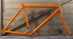 Fahrradrahmen/Frameset, Stahl, Herrenausführung für MTB 26 Zoll, 90er J., orange, NOS 