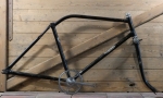 Fahrradrahmen Goebel, Herrenausführung speziell für Hilfsmotor (Lutz), 26 Zoll Ballon, 1950er J. 