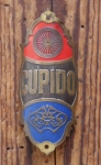 Steuerkopfschild CUPIDO, Berlin, 20er/30er Jahre, Messing lackiert, Originalschild aus Sammlungsbestand 