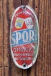 Steuerkopfschild SPORT, Otto Klein/Berlin, 50er Jahre, Alu lackiert, gebr. 