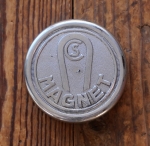 Klingeldeckel MAGNET orig. 1950er J., verchromt, gebr. 