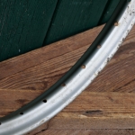Mopedfelge, 23 x 2.00/2-19, 30er-50er J., Westwood, Stahl, silber lackiert, NOS 