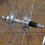 Hinterrad 24 x 1 3/8 (540) für Drahtbereifung, original 80er/90er J., SCHÜRMANN Felge, Nabe: SACHS-MAILLARD, NOS 