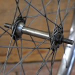 Vorderrad 20 x 1,75 für Drahtbereifung, original 70er/80er J., SCHÜRMANN Felge, Nabe: UNION , gebr. 