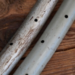 Wulstfelgensatz 28 Zoll (622), 10er-30er J., überstrichen, seltene schmale Ausführung, gebr. 