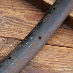 Fahrrad-Wulstfelge 28 Zoll Außendurchmesser ca. 645 mm, 10er-30er J., schwarz, gebr. 