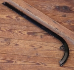 Kettenschutz, schwarz überstrichen, Länge ca. 56 cm, für Tourenrad, orig. 50er J., gebr. 