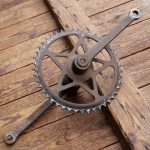 Tretlager NSU, für Tourenrad, orig. 40er/50er Jahre, verchromt, Glockenlager, gebr. 