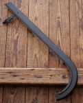 Kettenschutz, Länge ca. 55 cm, orig. 30er-50er J., schwarz überstrichen, gebr. 