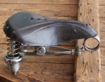 Sattel Herren, Leder braun, Gestell verchromt, NOS 