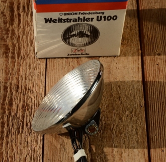 Scheinwerfer "UNION U100", verchromt, D=100mm 