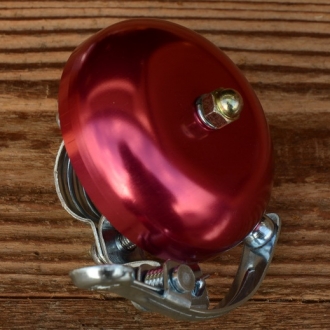 Glocke "PING", für Rennrad/Sportrad, rot, D=57mm 