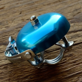 Glocke "PING", für Rennrad/Sportrad, blau, D=57mm 