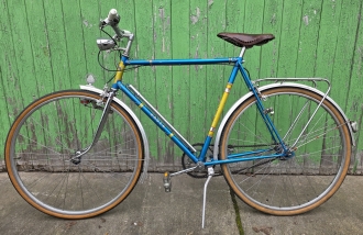 Herrenfahrrad BAUER "Super-Sport", 50er Jahre,  RH: 60 cm !, 28 Zoll, Dreigang Mod. 55, Alufelgen,  Ledersattel etc. ,guter Zustand 