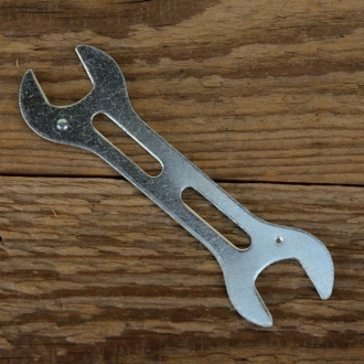 Flachschlüssel,  13/14 mm, ideal für Nabenkonen / Kontermuttern, L=100mm, 2mm dick 