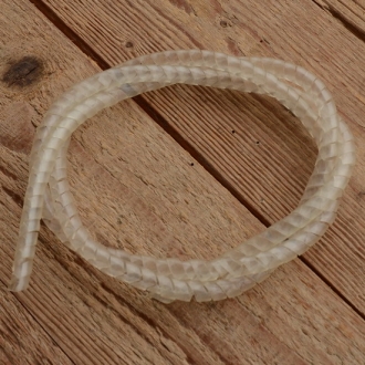 Zierspirale / Bowdenzugummantelung, transparent, ca. 120cm lang, orig. Altbestand 