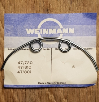 Bremsfeder "Weinmann" für Felgenbremse Typ 730, 810 und 801 u.a., Rennrad/Randonneur, orig. 50-70er J. Abb. ähnlich 
