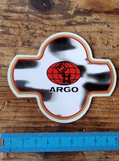 Aufkleber "Flammdekor ARGO", passend für 60-80er Jahre Fahrräder, orig. alte Neuware, Maße siehe Bild 