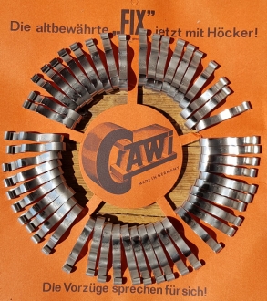 Hosenklammer "Cawi - Fix",  vernickelt, Topmodel der 30-50er Jahre, die mit dem Höcker... 