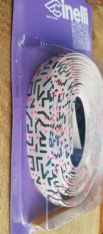 Lenkerband "CINELLI", UNICA Band im stylischen Keith Haring look,  ohne Lenkerstopfen, orig. 80/90er Jahre, NOS     