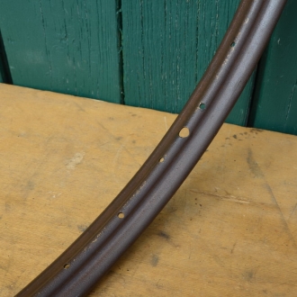 Felge 28 x 1,75 für Drahtbereifung, 36-loch, Breite 38 mm, starke Patina 