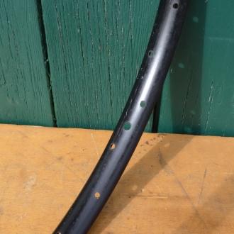 Wulstfelge 26 x 1 ½ , 36-loch, Breite 33 mm, schwarz mit Patina, 6mm Bohrungen 