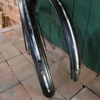 Schutzblechsatz "Miele" 28 Zoll, Damenausführung, Linierung weiß/gold 