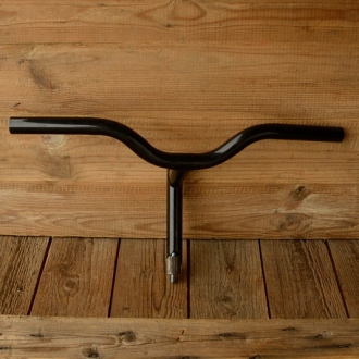 Lenker, Kinderrad 80-90er J. ,NOS,  schwarz beschichtet 22 mm, Breite 45 cm, Schaftlänge ca. 11 cm 