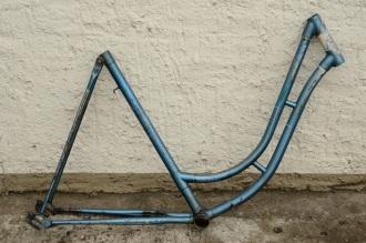 Fahrradrahmen "NSU",  Damenausf., Sport, 26 Zoll , RH=55cm, orig. 50er J., ohne Gabel,  ohne Tretlager 