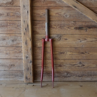 Gabel 26 Zoll orig. 30er Jahre unrestauriert, Schaftlänge 218 mm, Weite oben 46 mm, Zustand siehe Bilder 