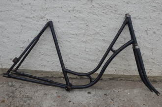 Fahrradrahmen "Wanderer" Damenausf. 28 Zoll, Stahl, schwarz, RH=55 cm, 30er Jahre 