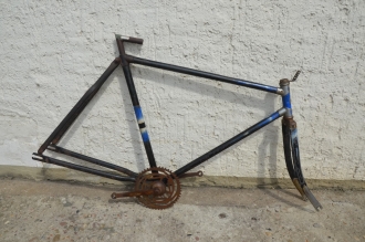 Fahrradrahmen "Original CZ Radial" Herrenausf. 26 x 2,00, Stahl, RH=55 cm, 30er Jahre.  