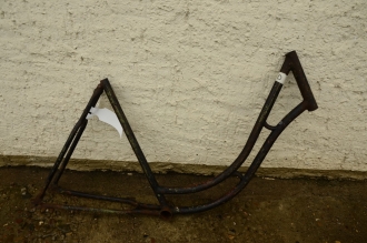 Fahrradrahmen "Opel", Damenausf, Muffenlos, 30er Jahre, Rahmenhöhe = 53 cm, 28 Zoll 