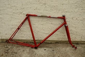  Fahrradrahmen "Rixe", Herrenausf., vollverchromt, 28 Zoll, Rahmenhöhe = 55 cm, 60er Jahre 