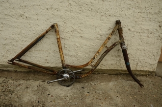 Fahrradrahmen "unbekannt", Damenausf., Rahmenhöhe 46 cm, 28 Zoll 