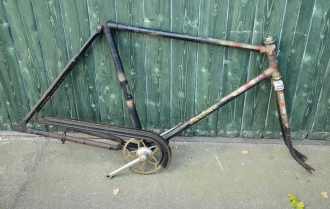 Fahrradrahmen "Barbara", Rahmenhöhe 55 cm, 28 Zoll, mit Gabel und Tretlager 