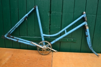 Fahrradrahmen "Simson" der 50er Jahre, Rahmenhöhe 53 cm 