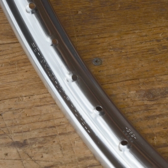 Felge "Radaelli", verchromt, NOS, 1.35-19, Breite 49 mm, Bohrungsdurchmesser 6 mm, Einzelstück ! 