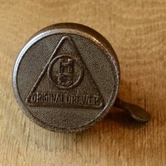 Fahrrad/Moped Klingel Deckel "HD ORIGINAL DREWER", orig. 30er Jahre, verchromt, ggf. Gebrauchsspuren, siehe Bilder 