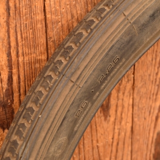 Reifen Motorrad, CONTINENTAL, 26 x 2,25, 50er J., schwarz, gebraucht gem. Bildern 