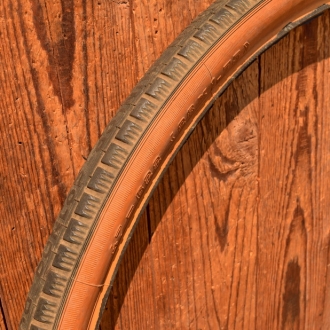 Reifen Fahrrad, DUNLOP, 28 x 1,75 (47-622), 60/70er J., braunwand, gebraucht gem. Bildern  