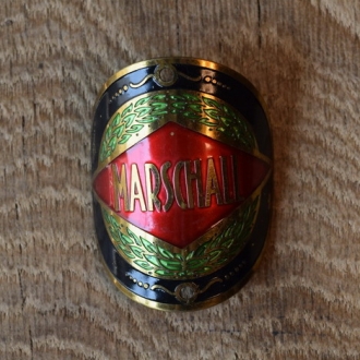 Steuerkopfschild Marshall, 30-50er Jahre, Originalschild aus Sammlungsbestand 