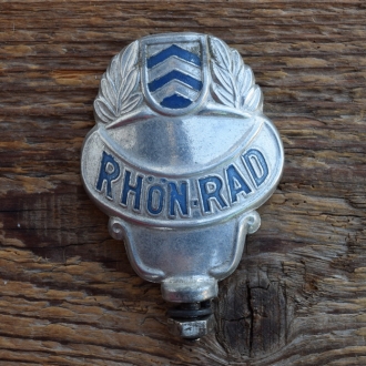 Schutzblechfigur RÖHN-RAD, Alu Druckguss, orig. Altbestand 50er Jahre, Zustand siehe Bild 